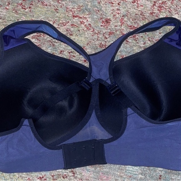 Nike 36C High Impact Racerback Blue Purple Ombré Bra Like New - Picture 2 of 5